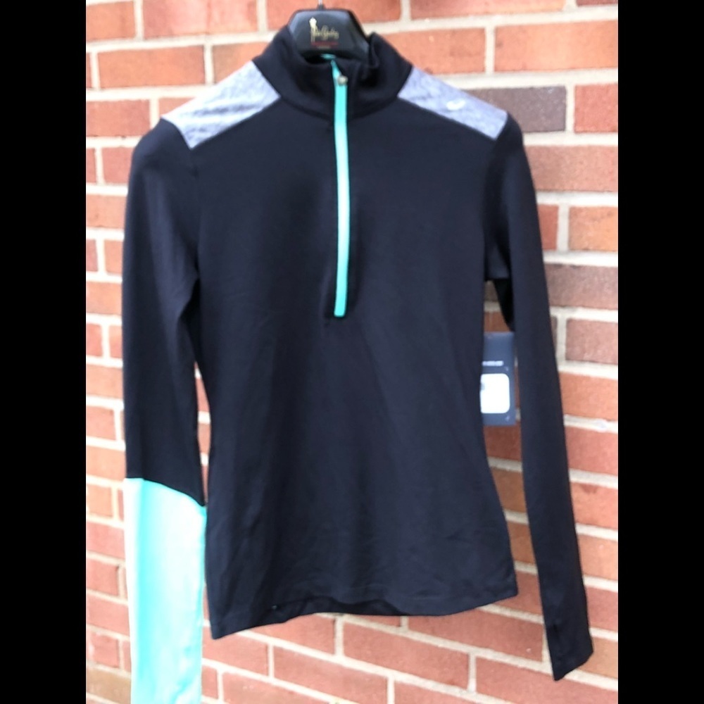 ASICS Black Half Zip Pullover